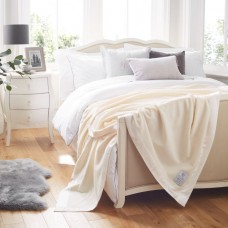 John Atkinson by Hainsworth® 375gsm Pure Cashmere White Blankets